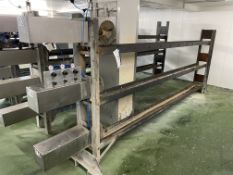 Three Row Galvanised Steel Framed Pneumatic Cheese Press, 3.5m longPlease read the following