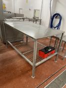 Stainless Steel Bench, approx. 1.15m x 900mmPlease read the following important notes:- ***