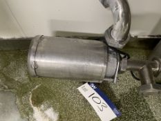 Alfa Laval Stainless Steel Centrifugal Pump, approx. 55mm dia. intake, approx. 55mm dia.