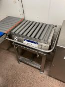 Espera STAINLESS STEEL LOAD CELL ROLLER CONVEYOR, approx. 430mm wide on roller, with stainless stand