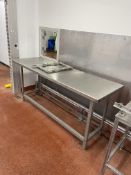 Stainless Steel Bench, approx. 1.7m x 600mm Please read the following important notes:- ***