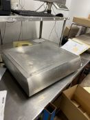 Espera Stainless Steel Weighing Platform, approx. 550mm x 430mm, with stainless steel cased