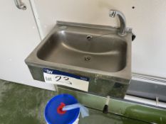 Knee Operated Hand Washing Sink, pipe to be capped by purchaserPlease read the following important