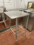 Stainless Steel Table, approx. 600mm x 600mmPlease read the following important notes:- ***