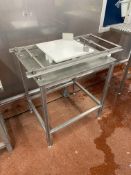 Stainless Steel Wire Cheese Slicing Table, table approx. 700mm x 550mmPlease read the following