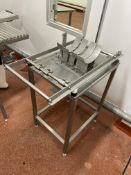 Stainless Steel Wire Cheese Cutting Table, table approx. 600mm x 450mmPlease read the following