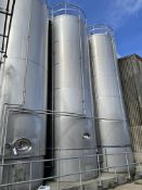 GR.INOX 50,000 litre cap. INSULATED STAINLESS STEEL WHEY SILO / STORAGE TANK, serial no. 304, year