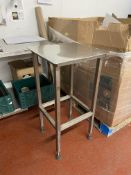 Stainless Steel Table, approx. 450mm x 450mmPlease read the following important notes:- ***