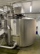 Damrow DOUBLE O 10,000 litre STAINLESS STEEL CHEESE VAT, serial no. 700305, year of manufacture