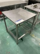 Stainless Steel Bench, 760mm x 760mmPlease read the following important notes:- ***Overseas buyers -