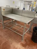 Stainless Steel Bench, approx. 1.5m x 900mmPlease read the following important notes:- ***Overseas