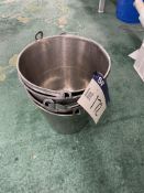 Four Stainless Steel BucketsPlease read the following important notes:- ***Overseas buyers - All