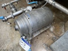 APV S.R. 2in Stainless Steel Centrifugal Pump, serial no. 10402, with mobile trolleyPlease read