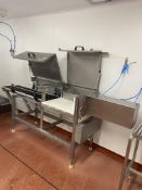 Wright Pugson STAINLESS STEEL WIRE CHEESE BLOCK CUTTER, approx. 430mm x 300mm cutting area,