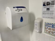 Paper Towel Dispenser, with soap dispenser and hand sanitiser dispenserPlease read the following