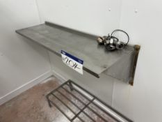 Stainless Steel Wall Shelf, approx. 1.22m x 400mm Please read the following important notes:- ***