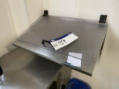 Wall Mounted Stainless Steel Writing Slope, 700mm widePlease read the following important