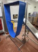 Stainless Steel Rack, approx. 1.1m wide x 1.7m high (belt excluded)Please read the following