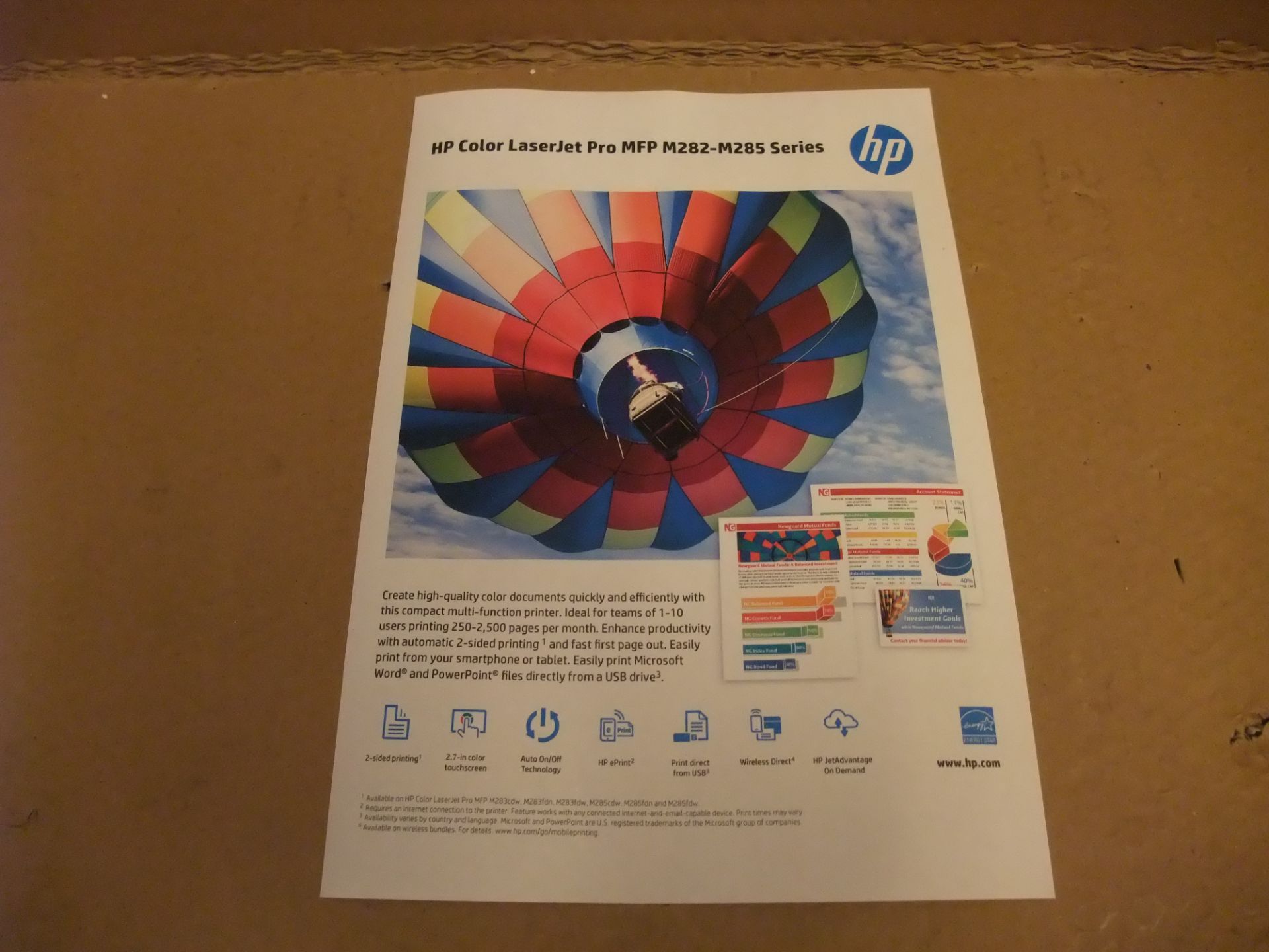 HP Color LaserJet Pro MFP M283fdw Colour Laser PrinterPlease read the following important - Image 6 of 6