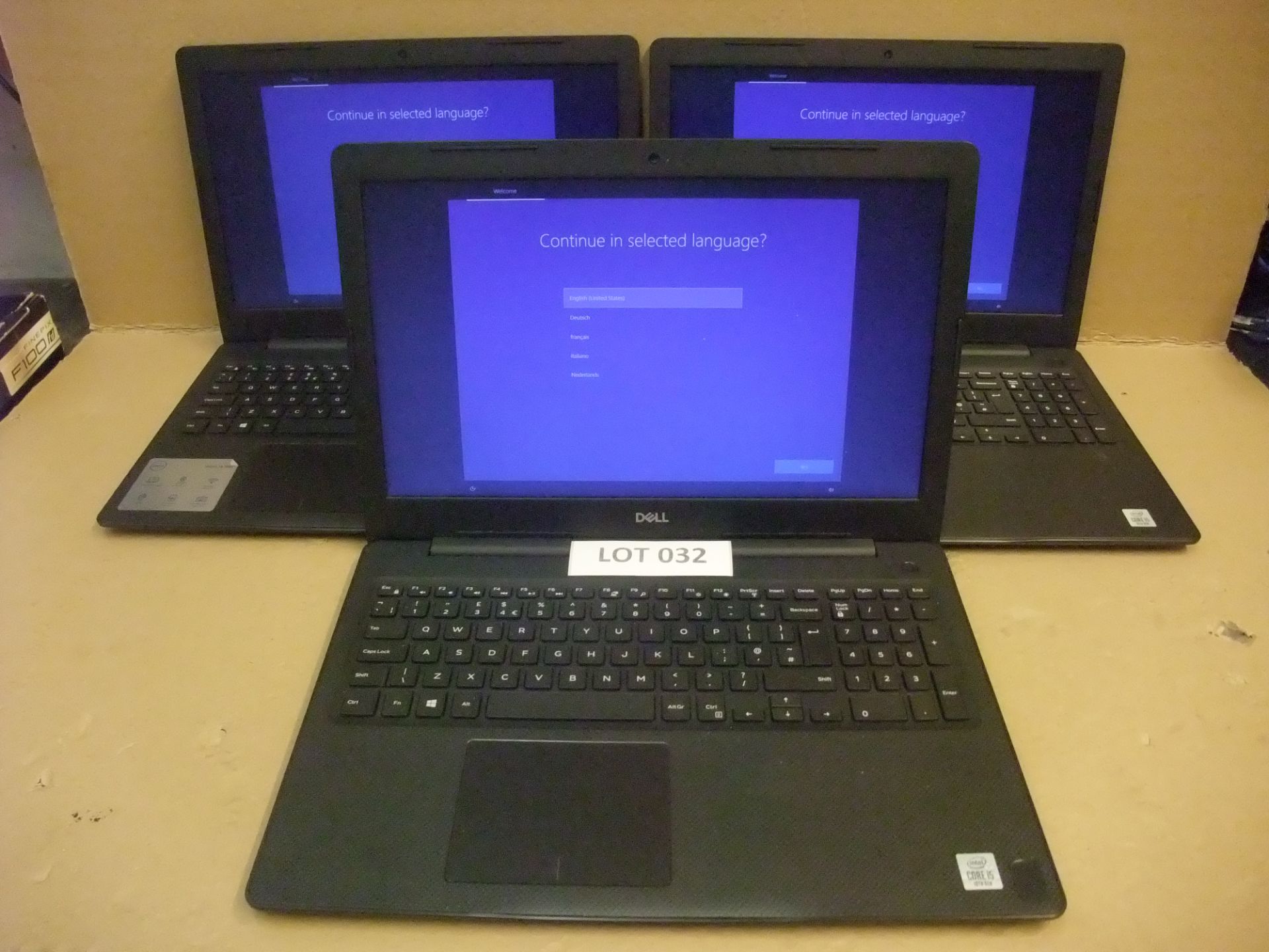 Three Dell Vostro 3590 Laptops - i5-10210U, 8Gb RAM, 256Gb M2 drive, Windows 10 Pro (PSU & power