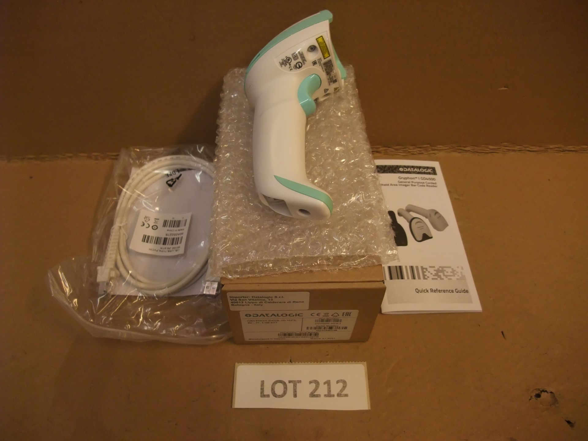 Datalogic Gryphon D4520 USB Hand Scanner (understood to be unused)Please read the following