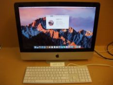 Apple iMac - i5 2.5GHz, 21.5" screen, 4Gb RAM, 500Gb SATA hard drive with keyboardPlease read the