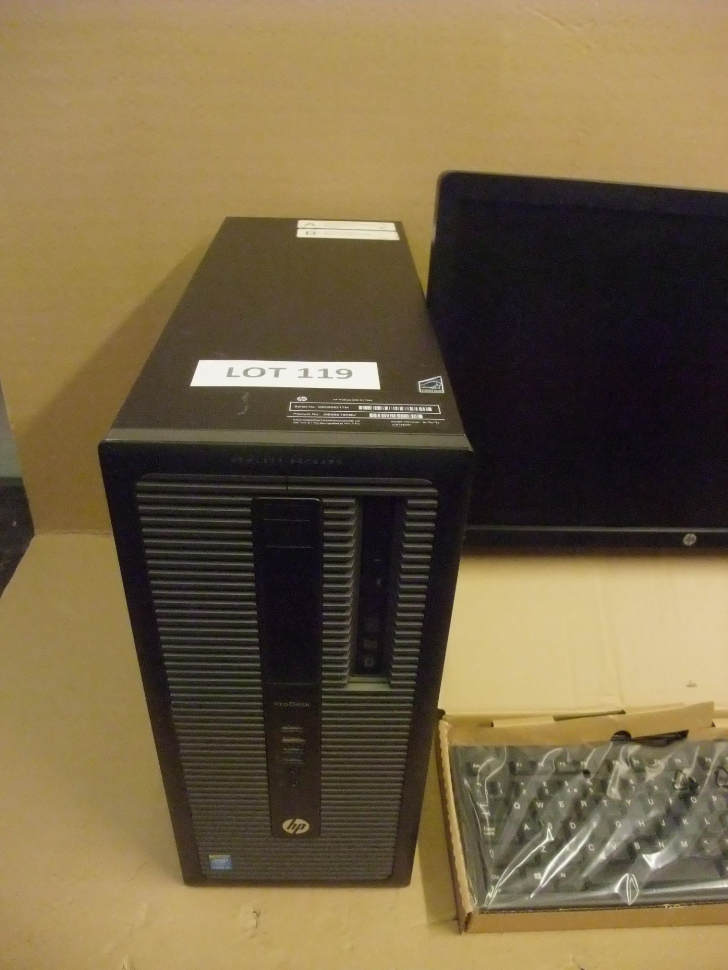 HP Prodesk 600 Personal Computer - i5, 8Gb RAM, 500Gb HDD, Windows 10 Pro, with HP EliteDisplay231 - Image 2 of 3