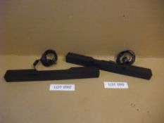 Two Dell AC511 USB Sound Bars with clips for Dell monitor stands - Output Power 2 x 1.25W @ ?10%