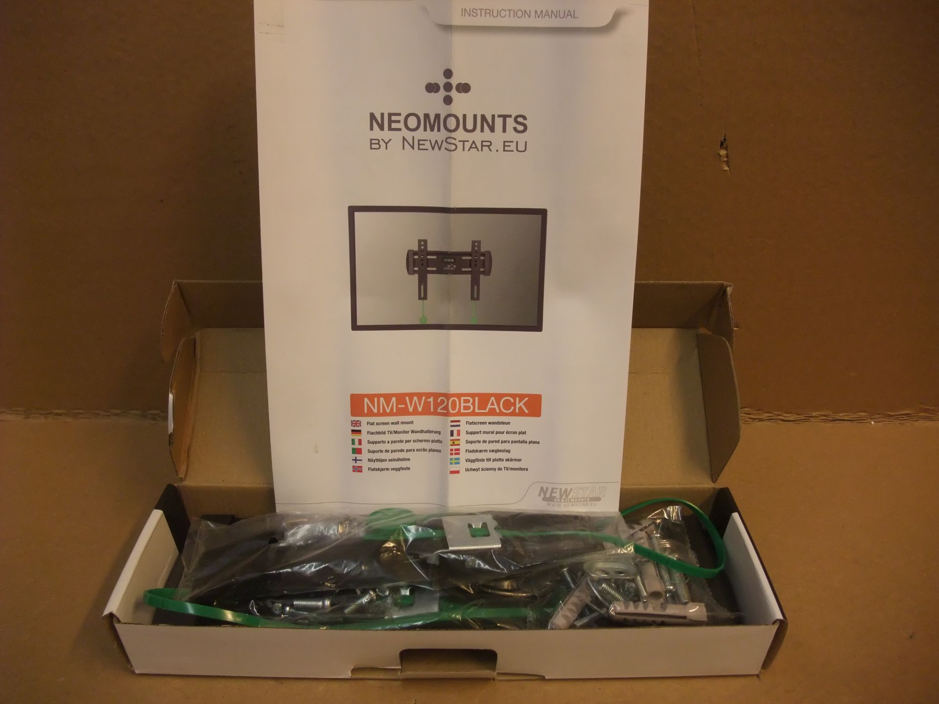 Two Neomounts by Newstar NM-W120BLACK Flat Screen Wall Mounts for 10" - 40" screenPlease read the - Image 2 of 3