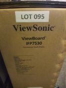 ViewSonic IFP7530 ViewBoard® 75" 4K Interactive Display, with PC module and sound barPlease read the