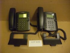 Two Polycom VVX 301 desktop VoiP Telephone HandsetsPlease read the following important notes:- ***