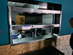 Stainless Steel Two Tier Buffet Food Warmer Shelf Unit
