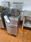 Elite Stainless Steel Two Basket Deep Fat Fryer (Gas Needs Disconnecting and Capping by a