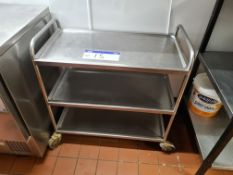 Mobile Stainless Steel 3 Tier Trolley