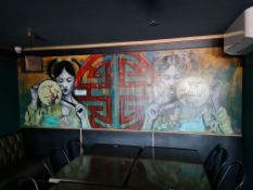 Oriental Painting, Approx. 3.6m x 1.2m