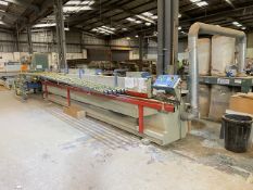 Paul OTT U15.7-F Large Edge Bander, year of manufacture 2007, with power feed tables and return