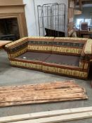 Large Tetrad Sofa, approx. 8ft x 4ft x 29in. high (vendors comments - this has tartan covers or