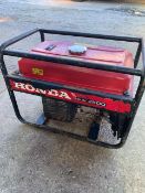 Honda ECM2800 Petrol Generator, with two outlets (vendors comments - good condition), lot location -