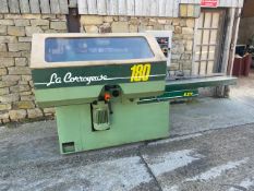 GUILLIET KXY LA CORROYEUSE FOUR SIDED PLANER, year of manufacture 1986, approx. 180mm wide 7in.,