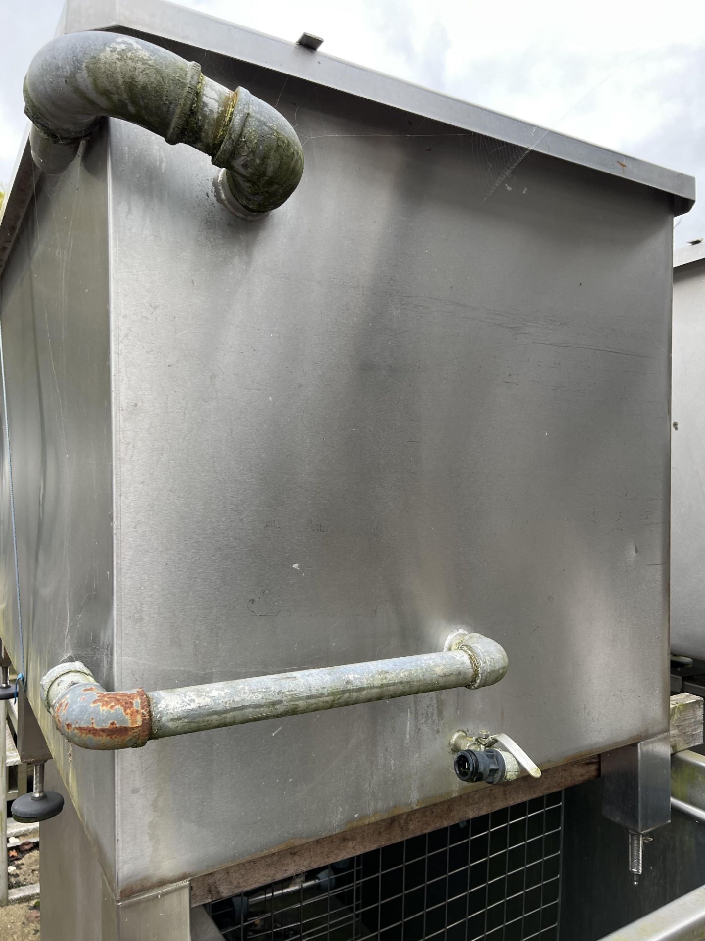 Stainless Steel Tank, with bottom drain, approx. 1 - Image 2 of 3