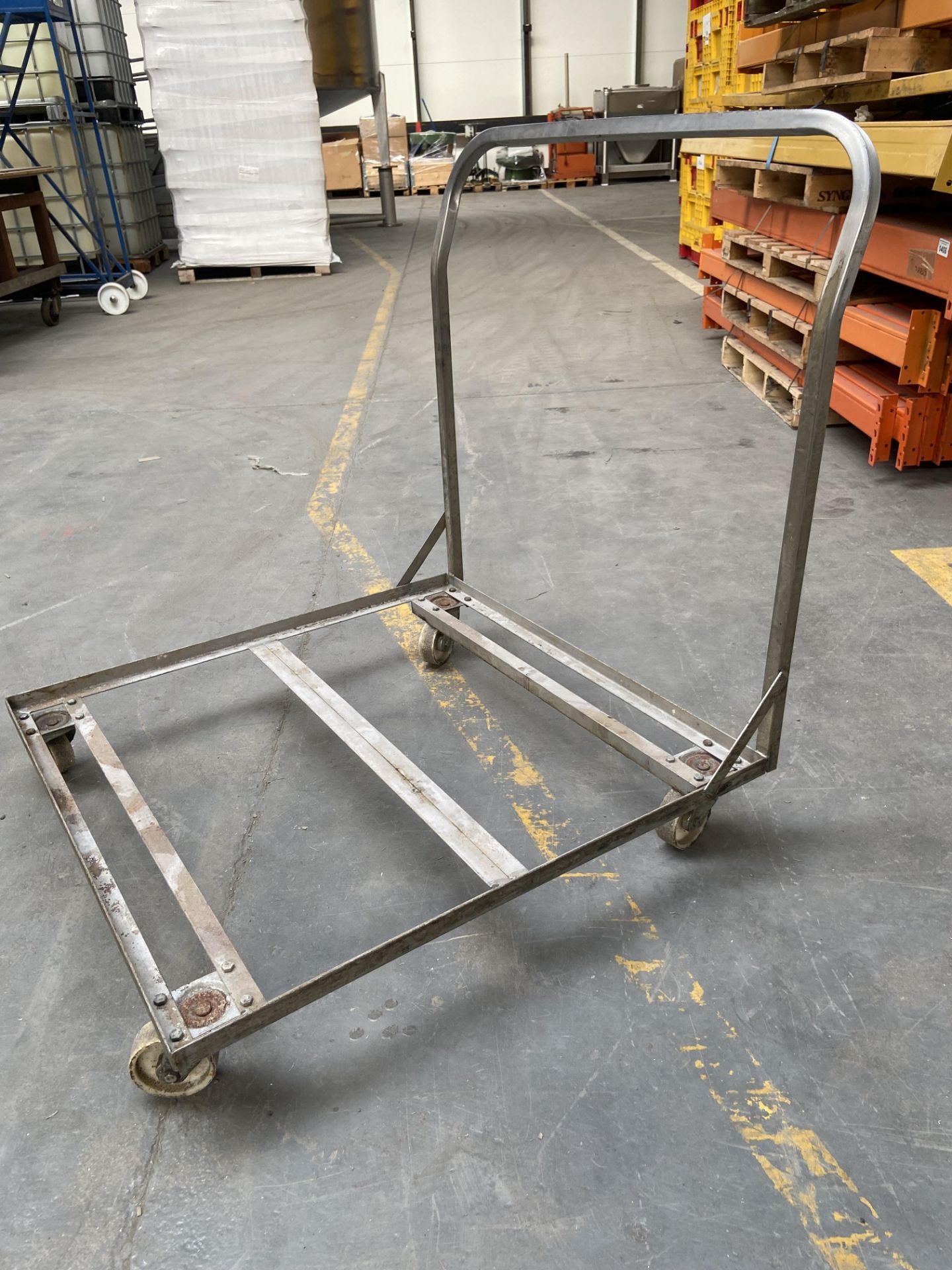 Large Metal Trolley - works fine, approx. 90cm x 9