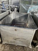 Stainless Steel Tank/ Vessel, approx. 1.5m x 0.97m