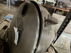Stainless Steel Conical Hopper, lot location – Sco