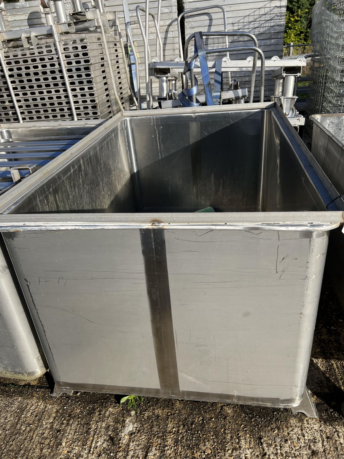 Stainless Steel Tank/ Vessel, approx. 1.5m x 0.97m