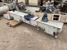 Approx. 300mm dia. Crescent Bladed Screw Conveyor,