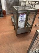 Two Lockable Cages, with bottom box, approx. 60cm