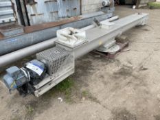 STAINLESS STEEL 300mm dia. SCREW CONVEYOR, approx.