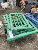 Approx. 15 Tubular Steel Framed Barrier Rails, on