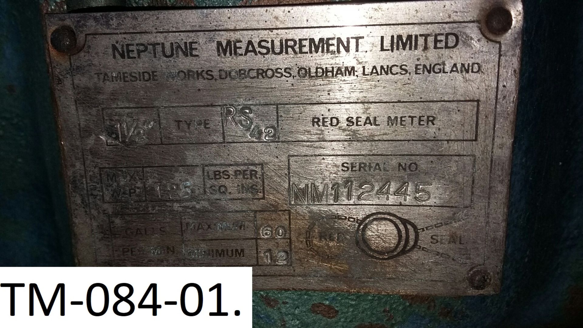 Neptune Bronze Mechanical Water Batch Meter, with - Image 2 of 3