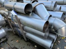 Pallet of Assorted Sizes Stainless Steel Piping, l